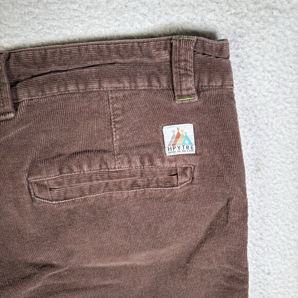 Hippy Tree Corduroy Shorts Mens 38 Brown Deep Pocket Hiking Outdoor Button Fly - Picture 16 of 16